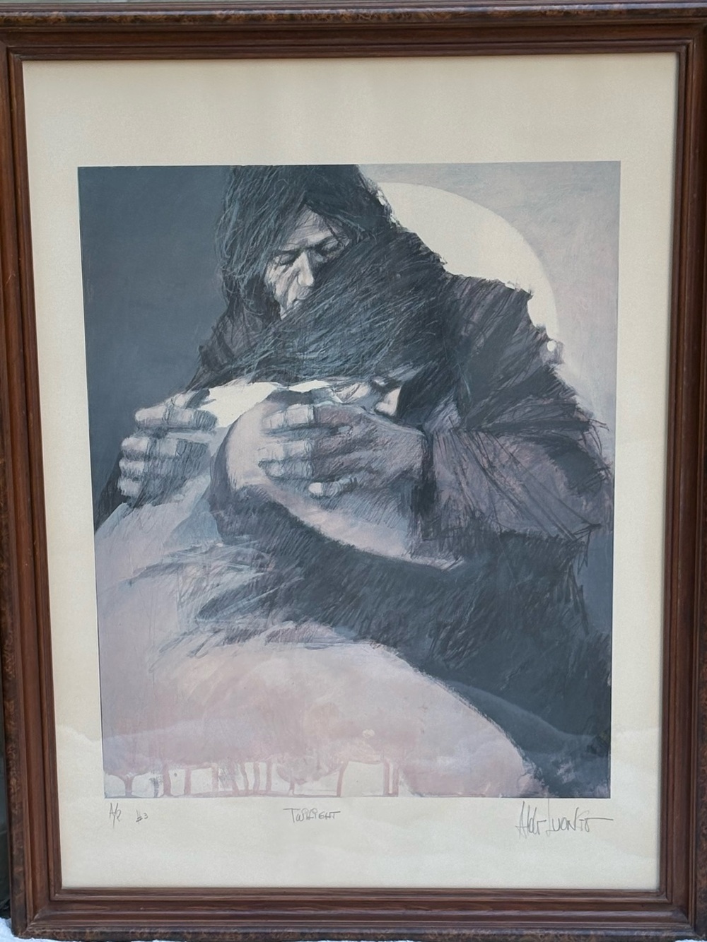 Aldo Luongo 1974 "Twilight" Artist Proof Signed Framed Print AP #3